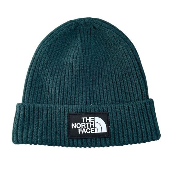 Kids The North Face Unisex Green Beanie. - Picture 1 of 6